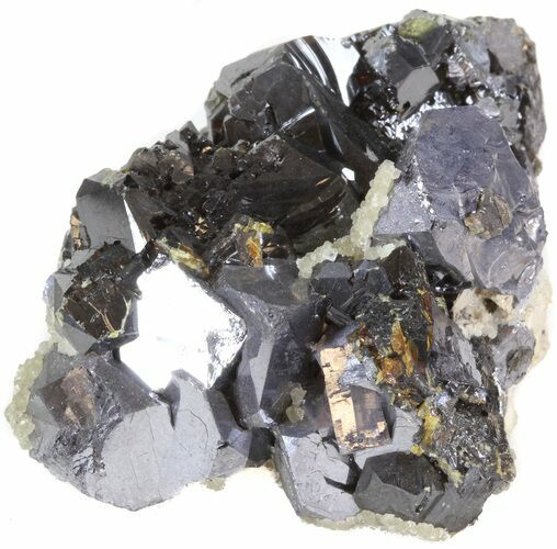 Sphalerite, Galena & Calcite Crystal Association - Bulgaria #41727